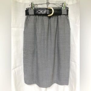 Vintage 1980's Mitchell Mitchell Pencil Skirt W/Belt, Size 10